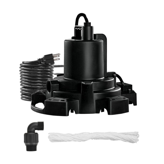 Automatic Pool Cover Pump Submersible Swimming 1/2 HP 1600 GPH 25 ft Cord