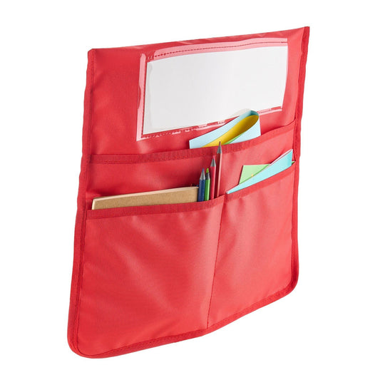Chair Pockets for Classroom 24 Pack Seat Pocket with Name Tag 6 Colors