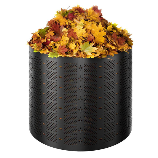 Compost Bin 220 Gallon, Outdoor Expandable Composter, Easy to Setup & Large Capacity Composting Bin, Fast Creation of Fertile Soil