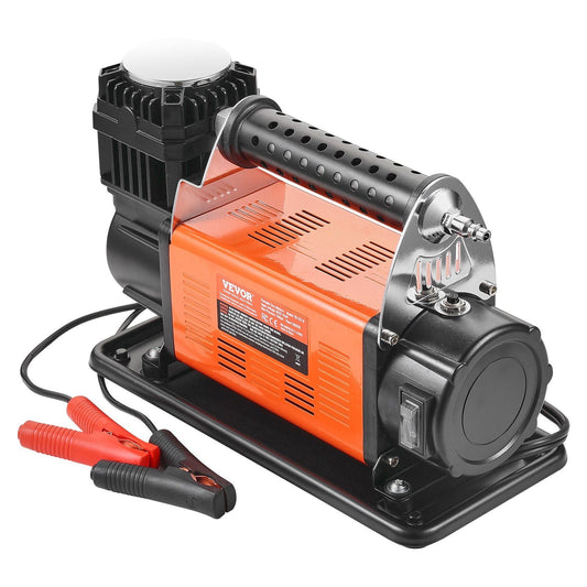12V Heavy Duty Portable Air Compressor Car Tire Inflator 7.06CFM 150PSI