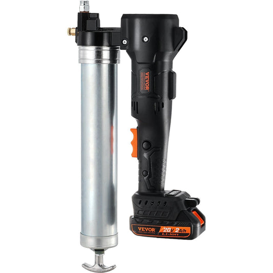 Cordless Grease Gun, 20-Volt, 10,000 PSI, 39" Long Hose, Electric Grease Gun Kit Professional High Pressure Battery Powered Grease Gun with Carrying Case, Battery and Charger Included, Black