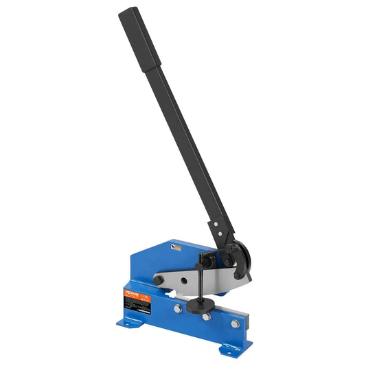 8" Manual Hand Plate Shear for Metal Sheet Processing, HS-8 Benchtop Cutter with Q235 Material, for Crafts Thick Steel Crafting, Heavy Duty Roll Press Machine for Builders, DIY Enthusiasts