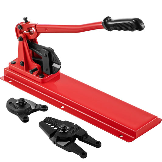 Bench Swager Tool 24" Wire Rope Swaging Tool w/Crimper Cable Bolt Cutter Head Bench Crimper 1/16"-3/16" Aluminum/Copper Sleeves Bench Cable Alloy Steel Crimper Swager for1/2" Wire Rope Ferrules