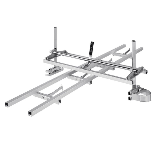 Chainsaw Mill and Rail Mill Guide System, Portable Sawmill 14"-36" Guide Bar, 9ft Aluminum Saw Milling Rail Guide with Chainsaw Planking Mill for Woodworkers and Carpenters