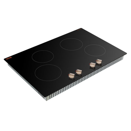 6600W 4 Burner Induction Cooktop Electric Countertop Burner Knob Control