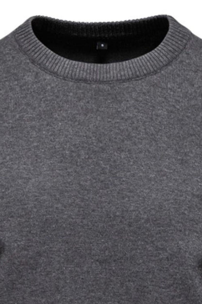 Men's Round Neck Long Sleeve Sweater