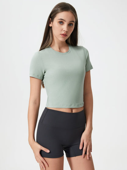 Millennia Round Neck Short Sleeve Active T-Shirt