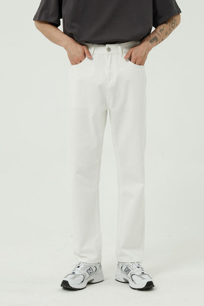 Straight Leg Jeans with Pockets