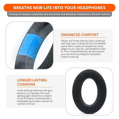 Earpads for Sennheiser PC38X & More - WC FreeZe Cooling Gel