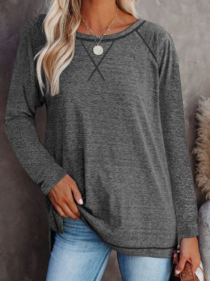 Round Neck Long Sleeve T-Shirt