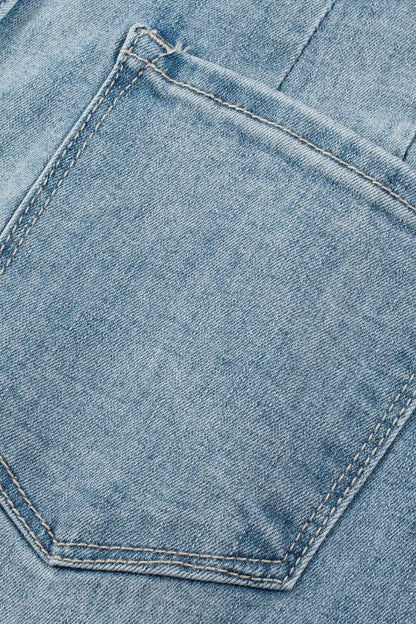 Button Fly High Waist Jeans
