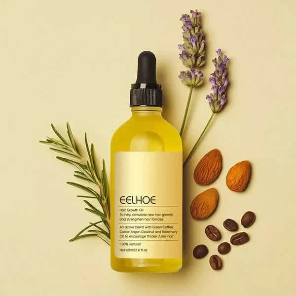 Hair Growth Oil & Scalp Treatment Plant Extract for Dry Damaged Hair