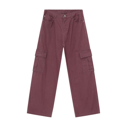 Hight Rise Wide Leg Cargo Pants