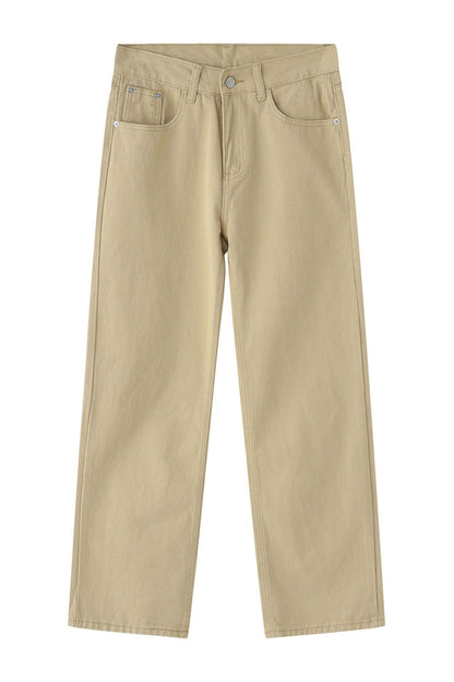 Mid Rise Jeans with Pockets