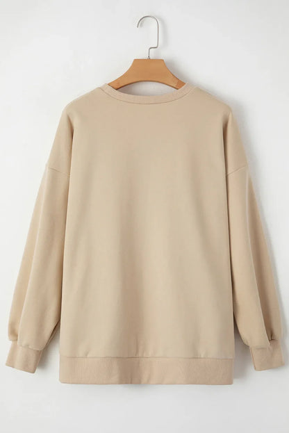 Round Neck Long Sleeve Sweatshirt