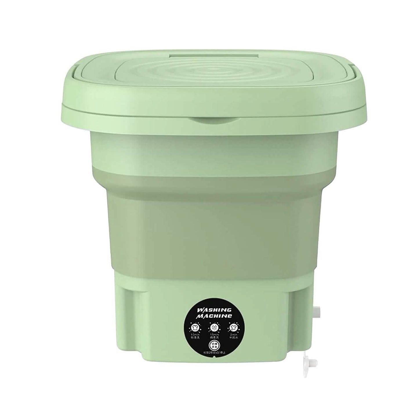 Foldable Laundry Machine with Detachable Drain Basket