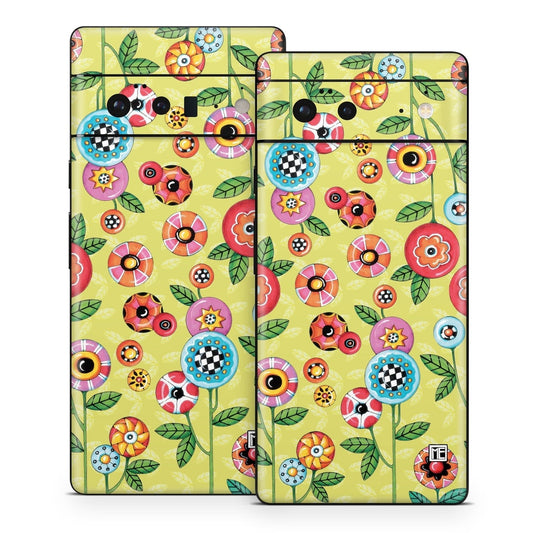 Button Flowers - Google Pixel 6 Skin