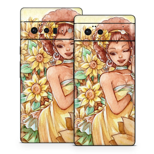 Lady Sunflower - Google Pixel 6 Skin
