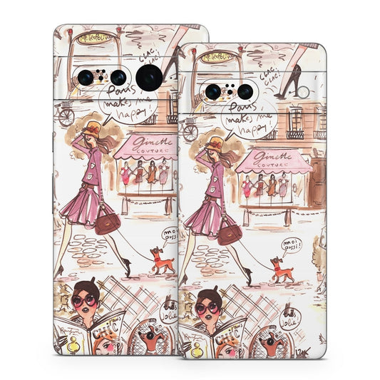 Paris Makes Me Happy - Google Pixel 7 Skin