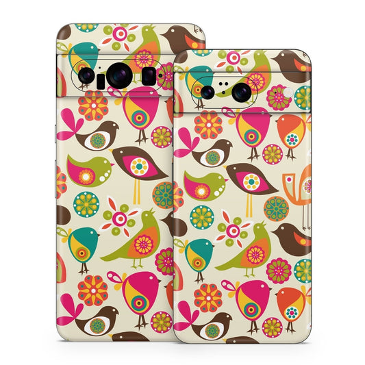 Bird Flowers - Google Pixel 8 Skin
