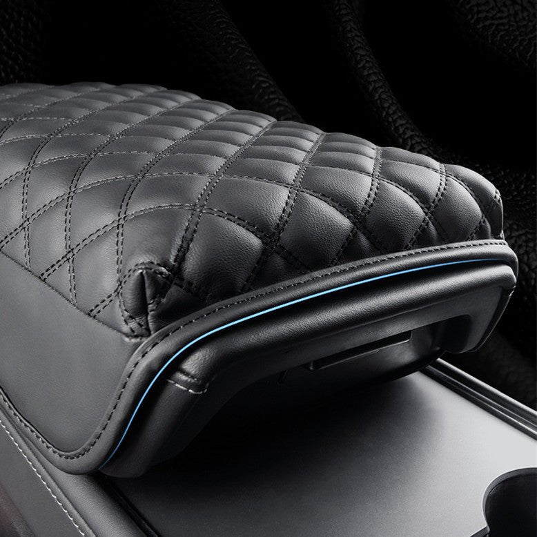 Leather Armrest Cover for Tesla Model 3 Highland / Model Y Juniper