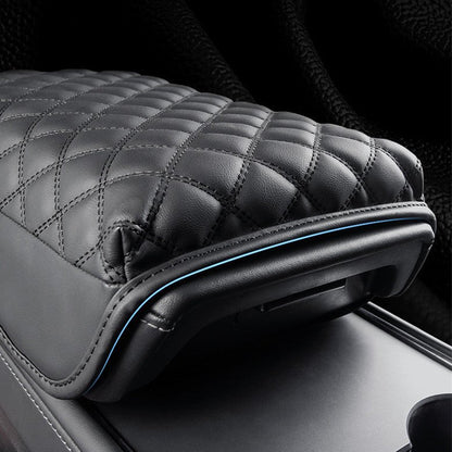 Leather Armrest Cover for Tesla Model 3 Highland / Model Y Juniper
