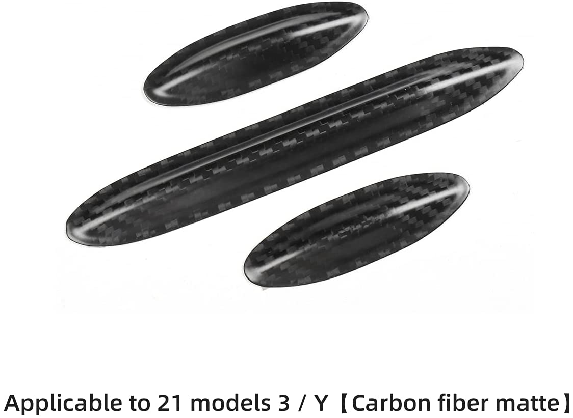 Model 3 / Y Central Control Panel Stickers - Carbon Fiber Interior Mods