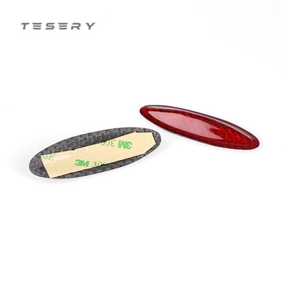 Model 3 / Y Central Control Panel Stickers - Carbon Fiber Interior Mods