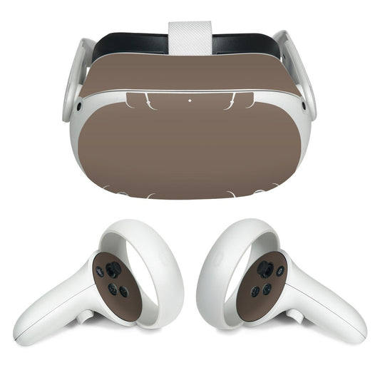 Solid State Flat Dark Earth - Meta Quest 2 Skin
