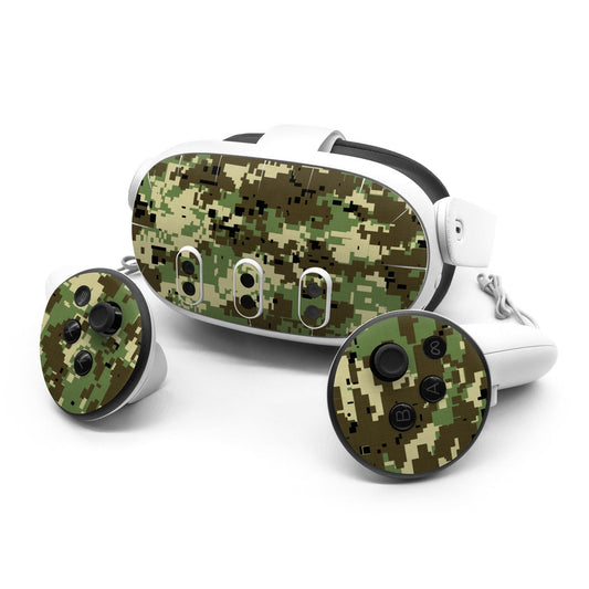 Digital Woodland Camo - Meta Quest 3 Skin