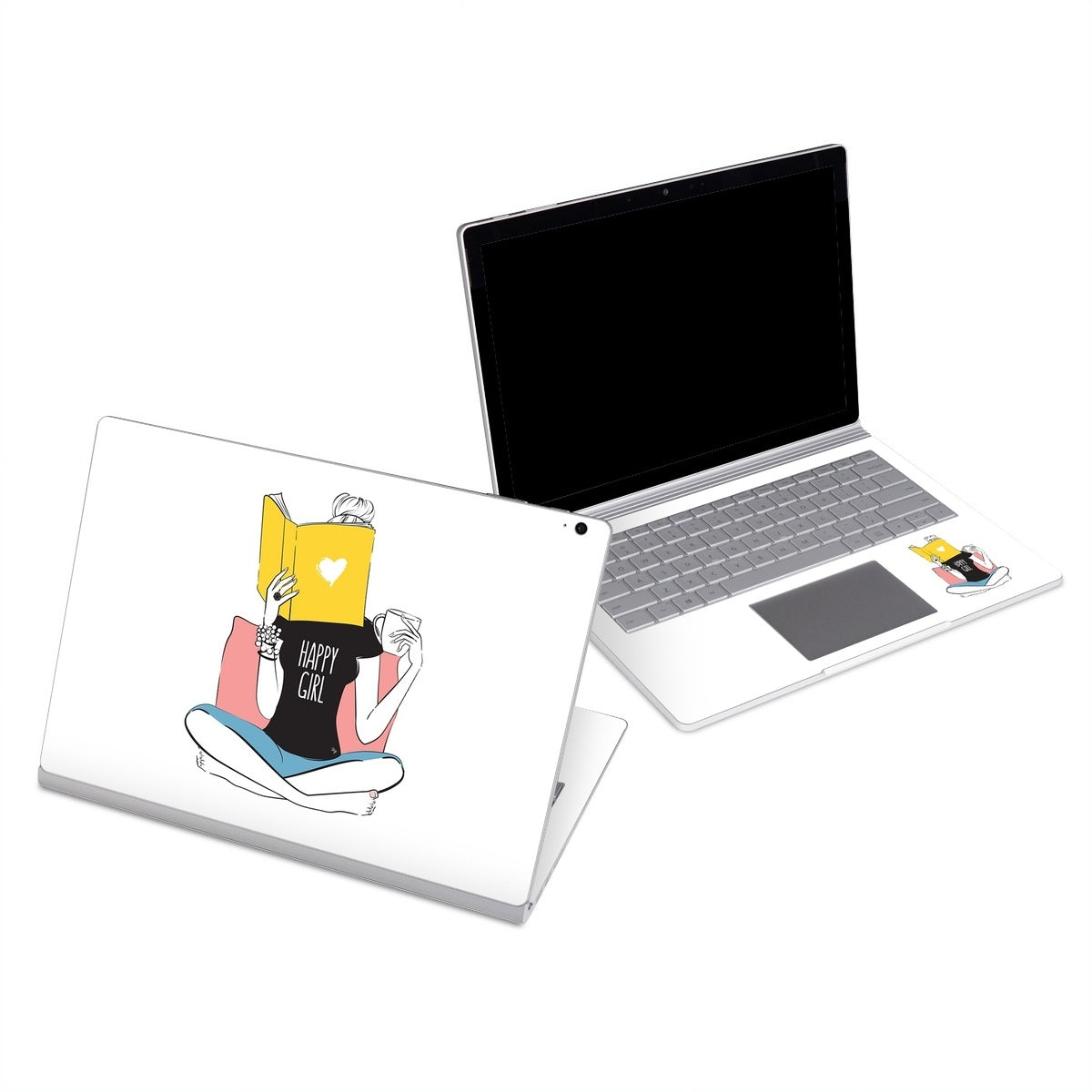 Happy Girl - Microsoft Surface Book Skin
