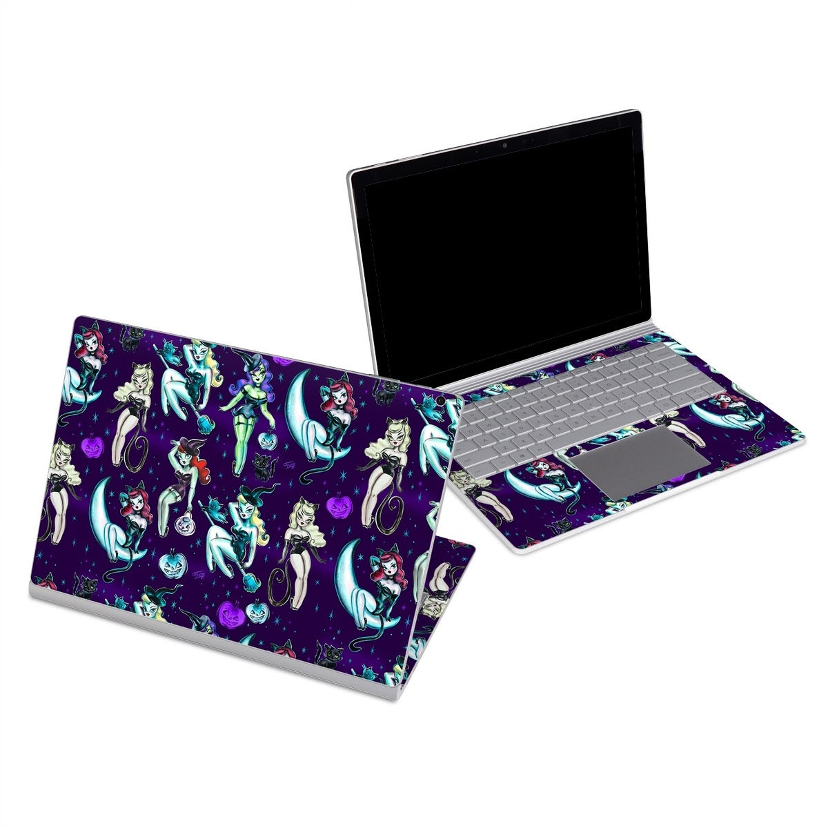 Witches and Black Cats - Microsoft Surface Book Skin