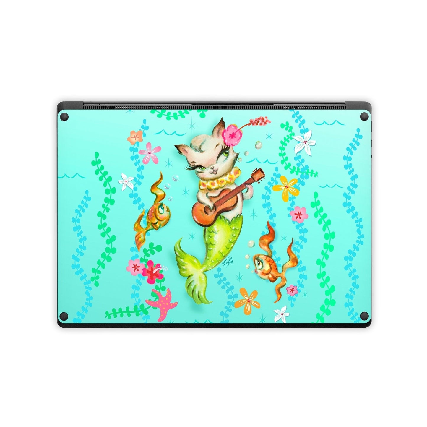 Merkitten with Ukelele - Microsoft Surface Laptop Skin