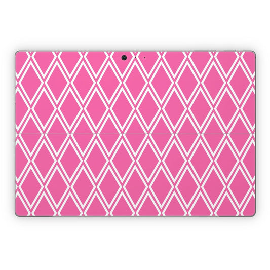 Pink Checks - Microsoft Surface Pro Skin