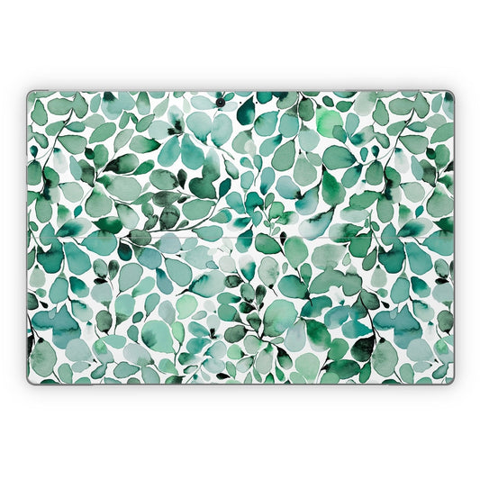 Watercolor Eucalyptus Leaves - Microsoft Surface Pro Skin