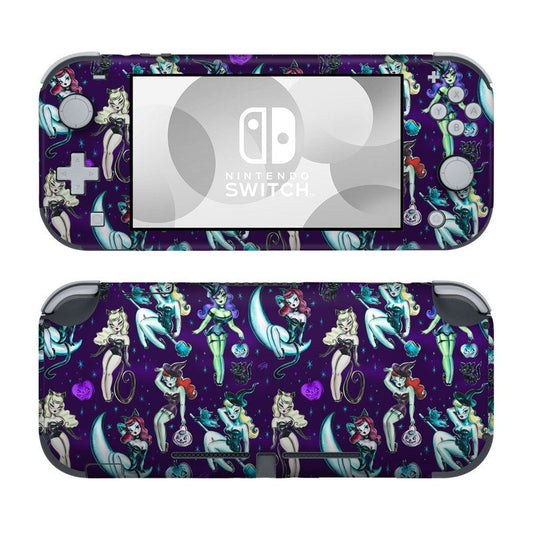 Witches and Black Cats - Nintendo Switch Lite Skin
