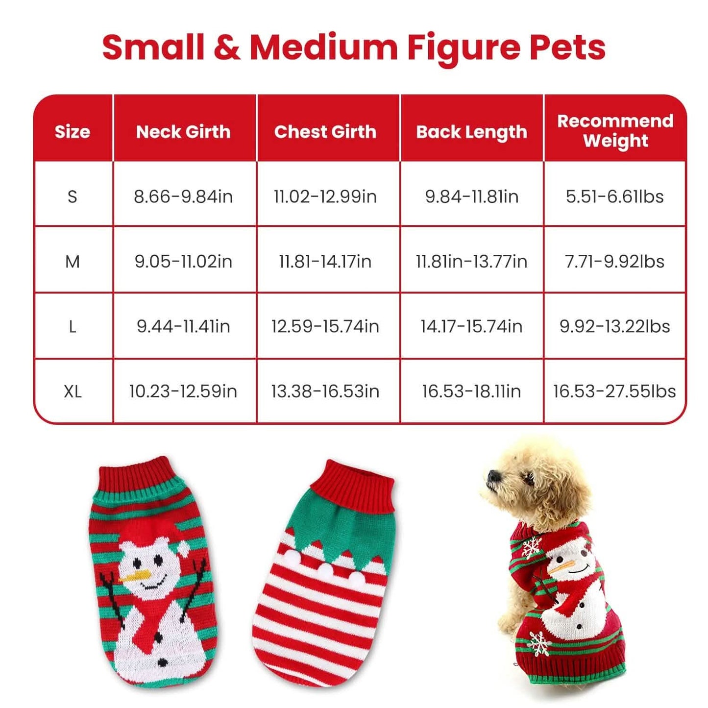 Pet Christmas Turtleneck Sweater
