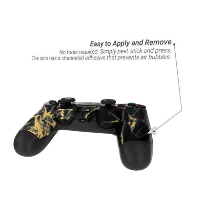 Black Gold Marble - Sony PS4 Controller Skin