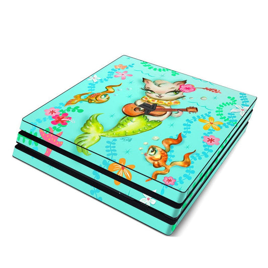 Merkitten with Ukelele - Sony PS4 Pro Skin