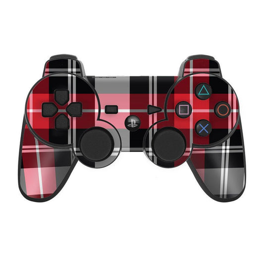 Red Plaid - Sony PS3 Controller Skin