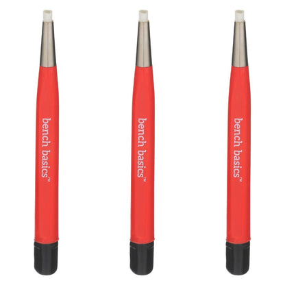 Fiberglass Scratch Brush, Retractable, Red (3 Pack)