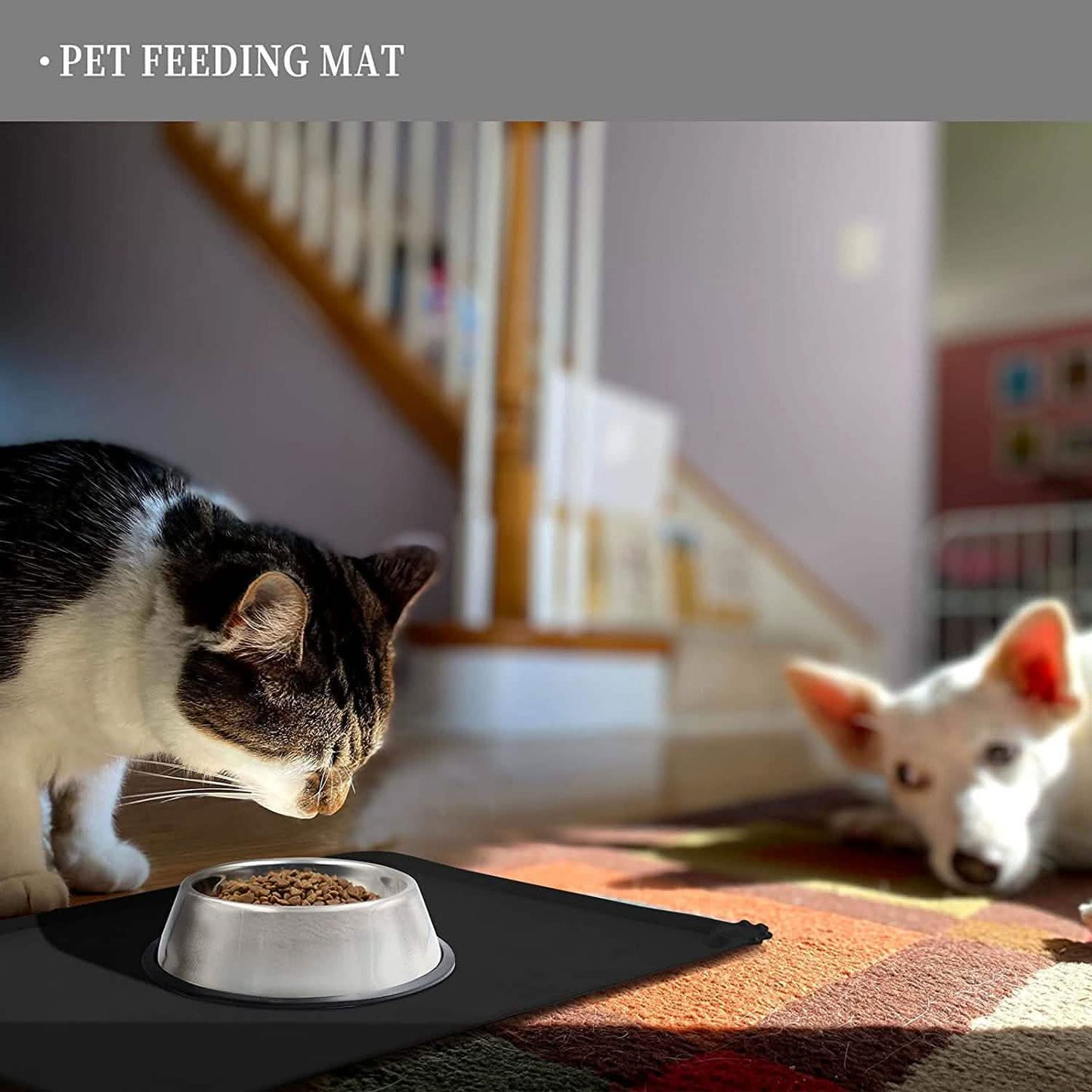 Reopet Silicone Dog Cat Bowl Mat Non-Stick Food Pad