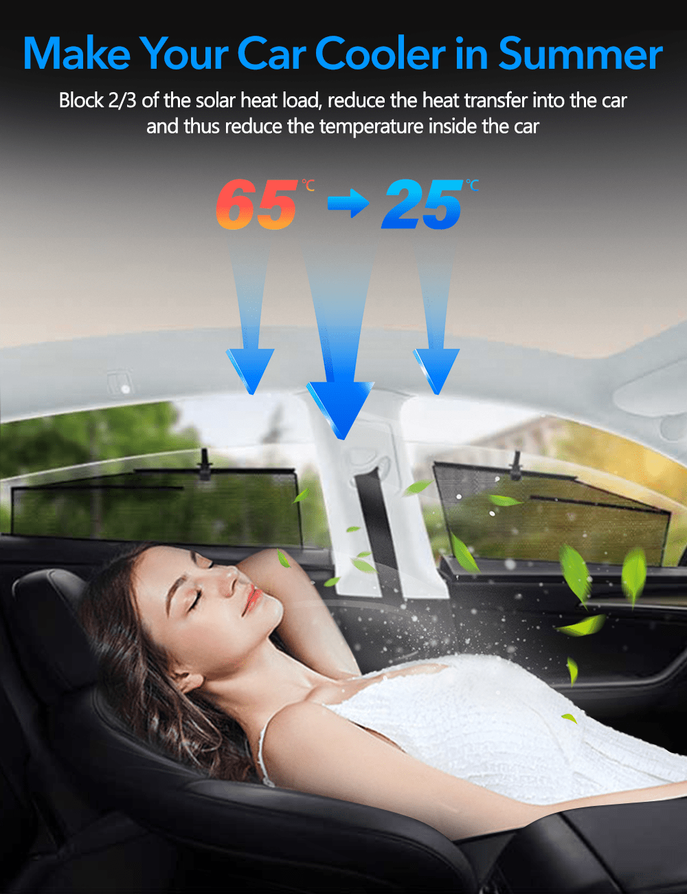 Side Window Shade for Tesla Model Y