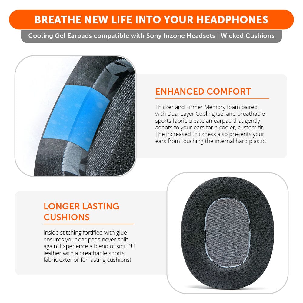 Sony Inzone H9 Earpads - WC FreeZe Cooling Gel