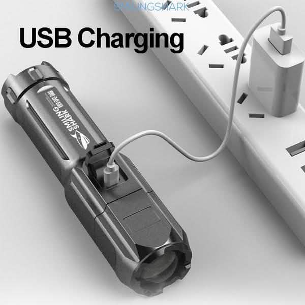 Super Bright ABS Strong Light Focusing Led Flashlight