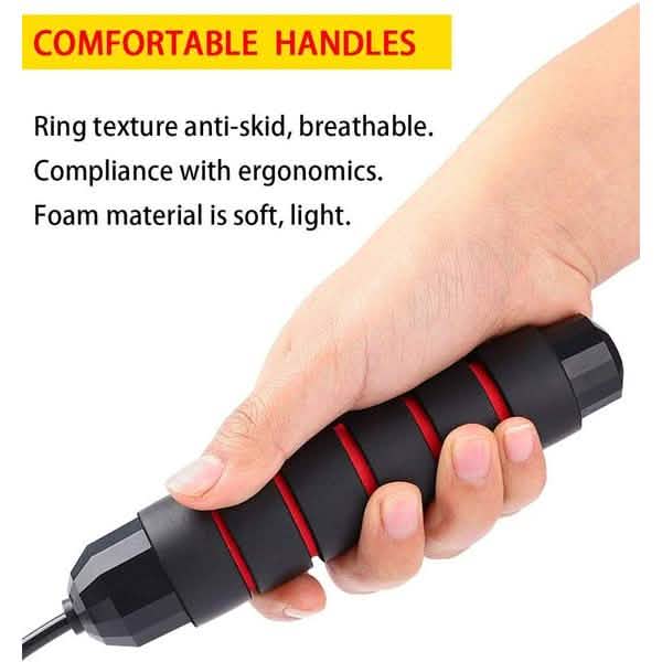 Tangle-Free Skipping Rope with Ball Bearings