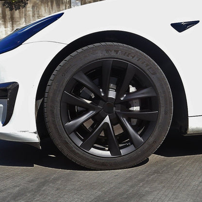 TESERY 18″ Wheel Caps S Plaid Style for Tesla Model 3 (4PCS)