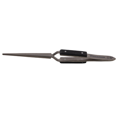 Titanium Tweezer, Cross Locking, Heavy Duty with Fine Point