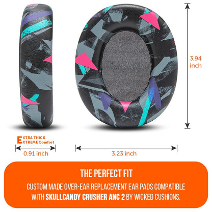 Upgraded Skullcandy Crusher ANC 2 Earpads - WC PadZ Crusher ANC 2