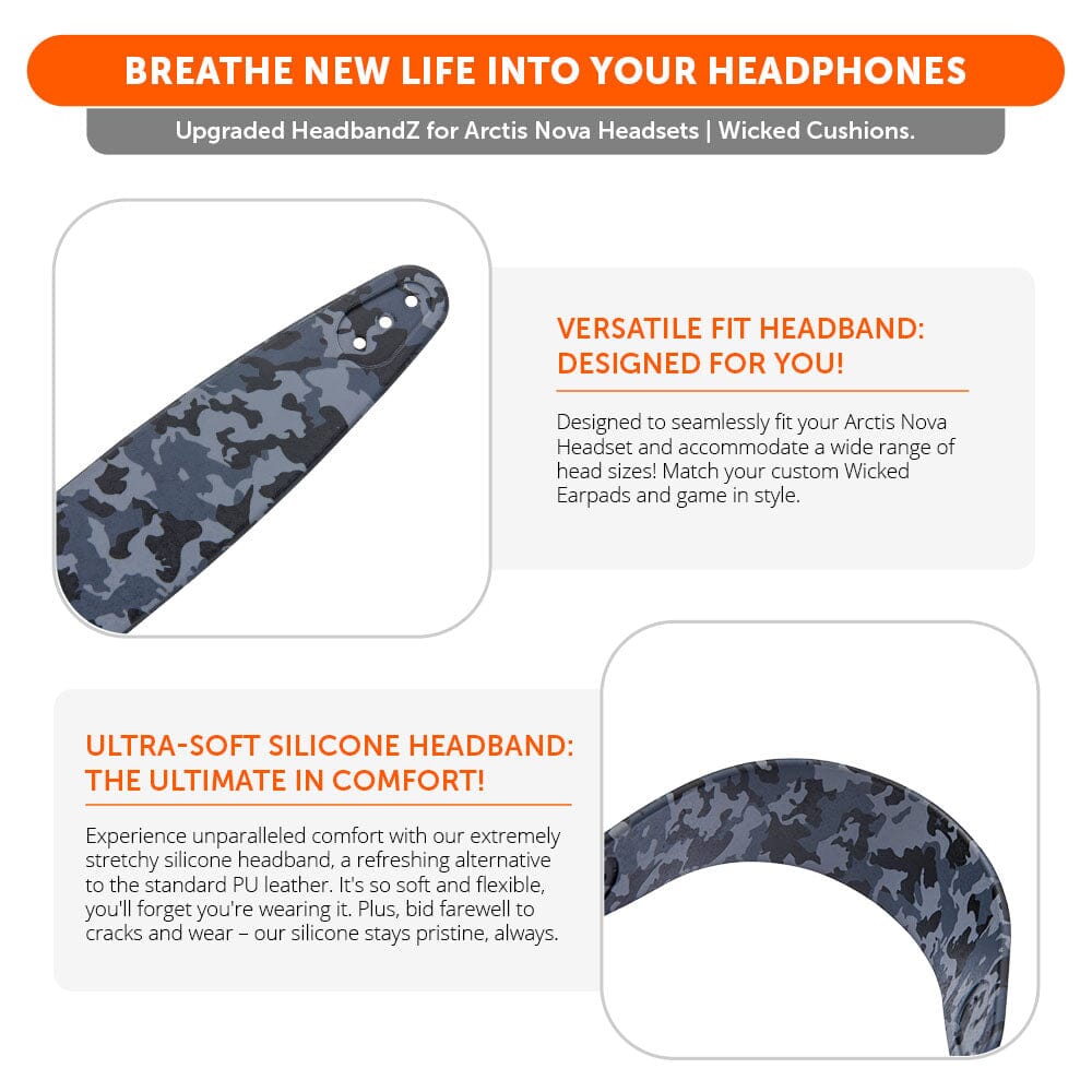 WC Silicone HeadbandZ for Arctis Nova Headsets
